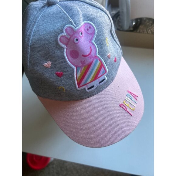 Peppa Pig colorful embroidery toddler hat adjustable Peppa pink cotton RARE - Picture 3 of 7